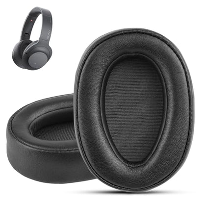 Krone Kalpasmos Replacement Earpads for Sony WH-H900N h.Ear on 2 & Sony MDR-100ABN Headphones, Sony Headphone Cushions Compatible with Sony 900N, Sony WH H900N earpads with Soft Foam Leather(Black) - color: Black