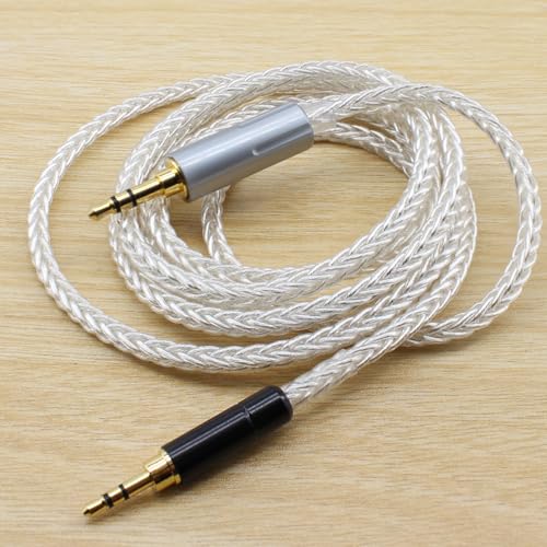 Youkamoo 2.5mm to 3.5mm Replacement Audio Upgrade Cable Compatible with Bose QC35 QC35 II QC25 QC45 700 Headphones Silver Plated Copper 4ft/1.2m