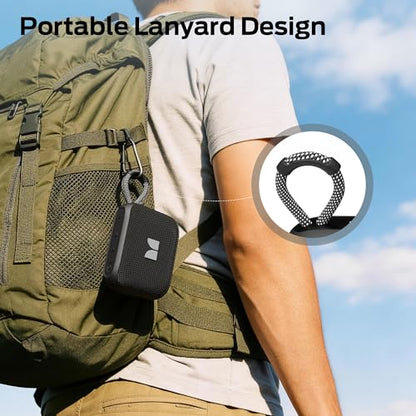 Monster S520 Portable Speaker, IPX7 Waterproof Speakers Bluetooth Wireless, Bluetooth 6.0 Small Speaker, 12 Hours Battery Life, TWS Pair for Outdoors/Beach/Home/Travel, Black