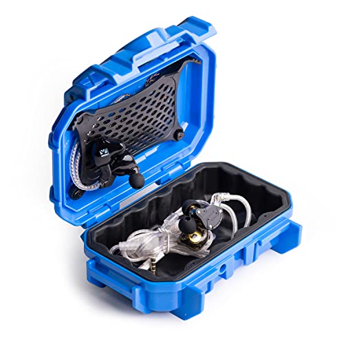 Evergreen | in Ear Monitor Protective Cases for IEM - Compatible with KZ ZS10 Pro, ZST, ZEX, AS10, AS16, ZSN Pro X, YINYOO, TANGZU, Moondrop, Shure SE215, Airpods (52 Blue) - color: 52 Blue
