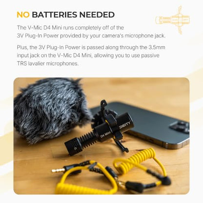 Deity V-Mic D4 Mini Supercardioid On-Camera Mic for DSLR & Vlog