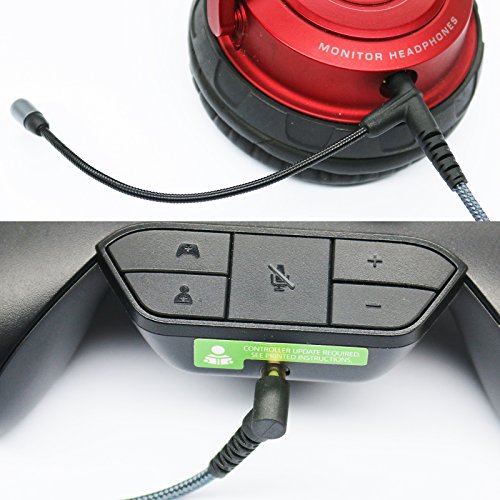 Gaming Mic, Audio Cable Adapter with Boom Microphone Universal Volume for Gaming PS4 Xbox One PC Laptop iPhone Android Windows Phone to V-Moda Beats Solo & Most 3.5mm Input Port Headphone (200CM)