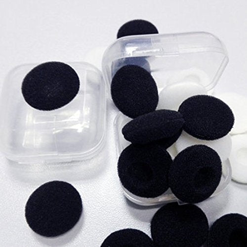 uxcell 100 Pcs Black Sponge Earbud Headphone Cap Ear Pads Cover Replacement