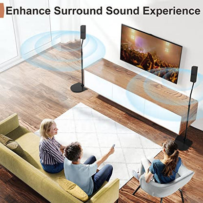 Height Adjustable UFS-20 Stand for Bose Speaker Stands, with Slideconnect Bracket, for Surround 700, OmniJewel Lifestyle 650, CineMate GS Series II, for Bose 700 Speaker Stands