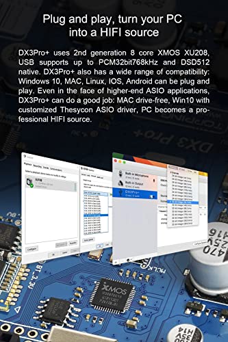 Topping DX3pro+ LDAC Headphone Amplifier - ES9038Q2M XU208 NFCA Bluetooth5.0 Audio Decoder USB/Opt/Coax DAC AMP Pre Amplifier with Remote Control (Sliver) - color: Sliver-02