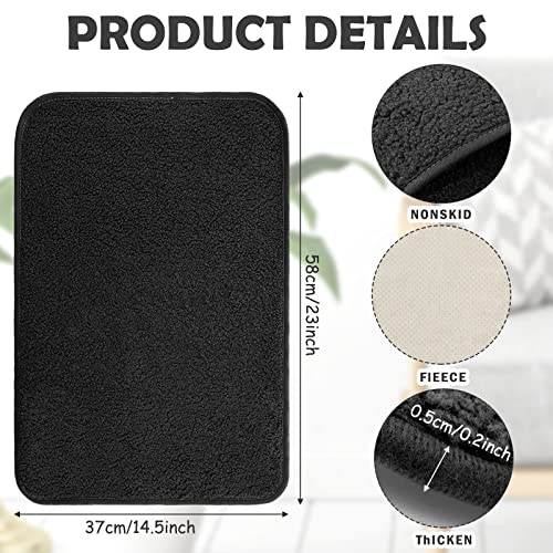 Frienda 2 Pieces Recliner Headrest Covers Sofa Headrest Protector for Recliner Chair Couch Furniture Non Slip for Living Room(Black) - color: Black