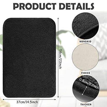 Frienda 2 Pieces Recliner Headrest Covers Sofa Headrest Protector for Recliner Chair Couch Furniture Non Slip for Living Room(Black) - color: Black