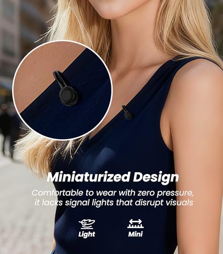 Tisino USB C Wireless Mini Microphone for iPhone & Android Vlog Mic-Black - color: Black