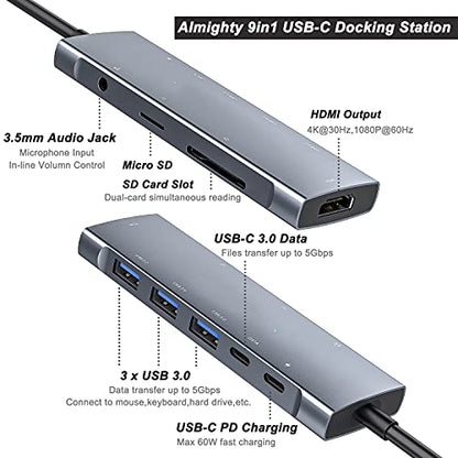 USB C to HDMI Adapter for iPad Pro 11/12.9 2021/2020/2018,iPad Air 4,USB C Hub Adapter with 3.5mm Headphone Audio Jack,4K HDMI,USB3.0,USB C Power Delivery,Compatible with MacBook,Samsung - color: Gray