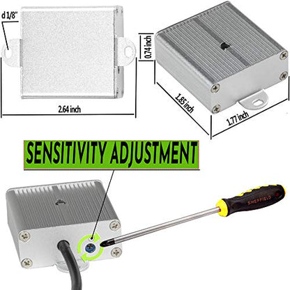 CCTV Microphone Audio Outdoor Security Gift RCA Tiny Surveillance Mic DVR High Sensitive Preamp Amplified Pickup Device External Camera Sound Waterproof Best Metal Case