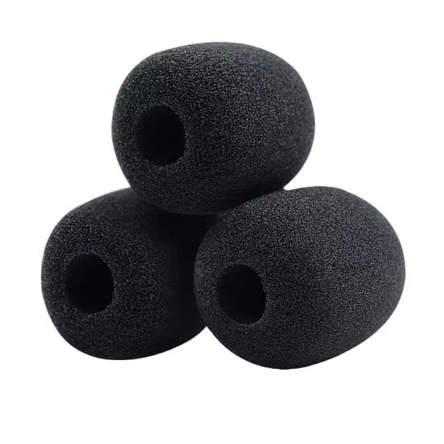 Cloud II Mic Foam Replacement for HyperX Cloud II/Mix/Alpha/Alpha Alpha-S/Cloud Chat Headset Microphone Pop Filter Cover (3 Pack)