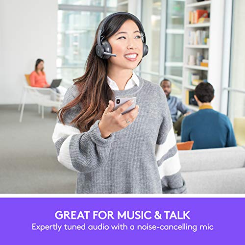 Logitech Zone 무선 블루투스 헤드셋 - 블랙