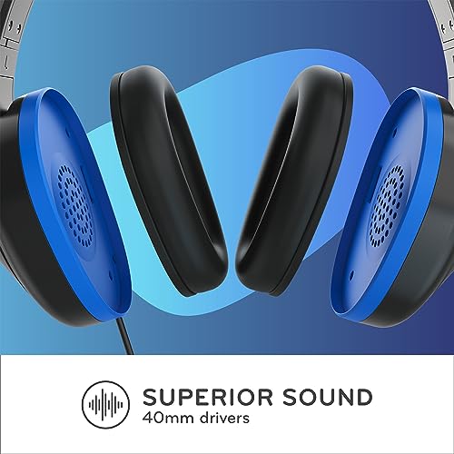 TWT Audio REVO TW300 Premium Over-Ear Wired Headphones - 3.5mm Jack | Noise Reducing, Durable, For Classrooms, School, Students, Teachers, Universal Device Compatibility - size: 1 Pack