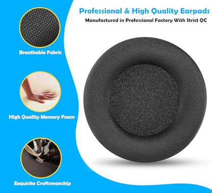 Virtuoso Pro Replacement Earpads - Premium Fabric & Memory Foam Cushions Compatible with Corsair Virtuoso Pro Headphone,Sweat-Resistant Breathable Design & Long Gaming Sessions
