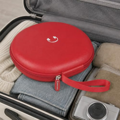 Comecase Headphone Case for JBL Tune 770NC，for JBL Live, 770NC, 660NC, 650B | Adjustable Divider, Cable Space and Carry Handle for Commuting, Gym and Travel, Students and Music Lovers, Case Only - Red - color: Red