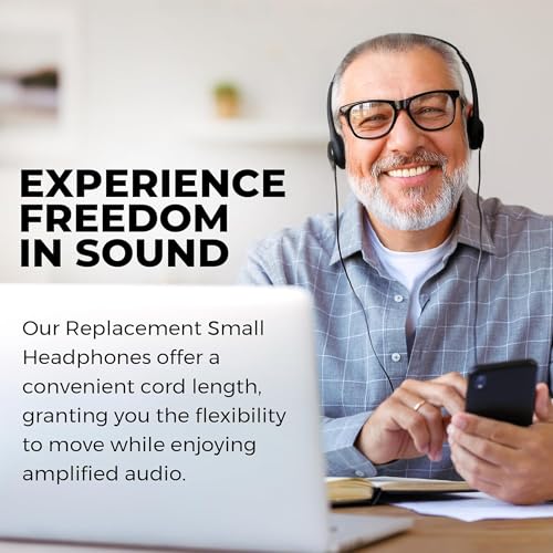 SuperEar Replacement Headphones - Hearing Amplifier, Lightweight & Portable