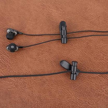 5 Pack Headphone Clips Headset Cable Clips for Earphone Wire Clips Cable Cord Clamp Hooks Collar Clamp Clothing Clips Earphone Winder Earbud Cable Clip Clamp Hooks, Fixing 2-4mm Headphone Wire