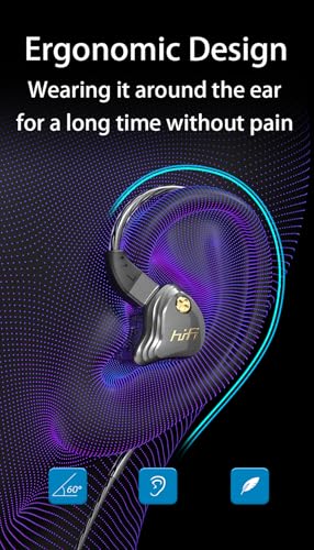 3.5mm Wired IEM Earbuds with Mic, 10mm Driver, Detachable Cable | 10mm HiFi sound, detachable 4N OFC cable and noise-isolating fit for music, gaming, calls and daily use. - color: Silver, size: 3.5mm