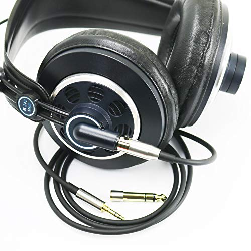 NewFantasia Replacement Audio Upgrade Cable Compatible with AKG K240, K240S, K240MK II, Q701, K702, K141, K171, K181, K271s, K271 MKII, M220, Pioneer HDJ-2000 Headphones 1.5meters/4.9feet - size: 4.9 ft