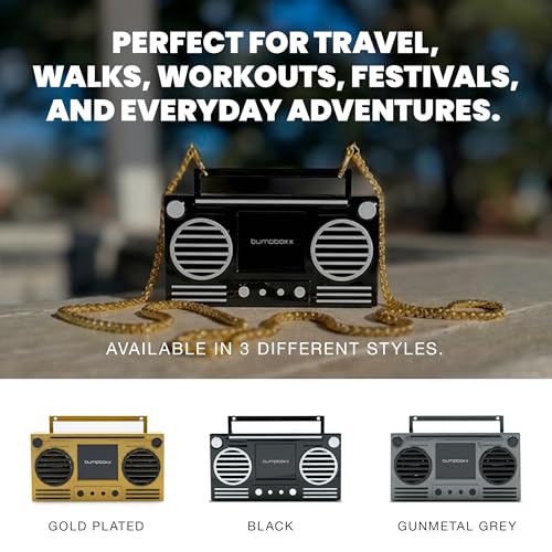 Bumpboxx MicroBoom Wearable Bluetooth Speaker, Black | Wearable MicroBoom Bluetooth speaker in black. - color: Black