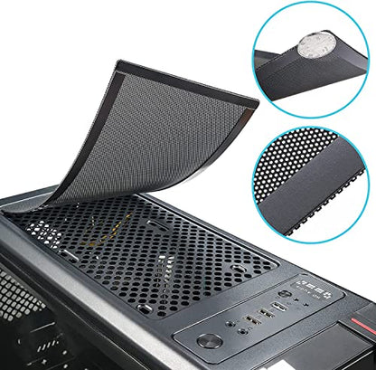 Magnetic PC Case Dust Mesh Filter, 280 x 140mm Fan Cooling Cover, 4 Pack