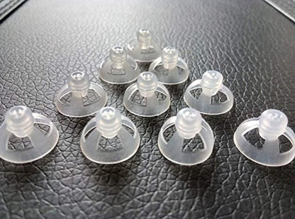 Hearing Aid Ear Piece Open Domes 12mm 10-Pack Comfortable PSAP (Personal Sound Amplifiers Product) Kit Ear Tips Invisible, Perfect for Open Air (Open fit), except for RIC - style: Open 12mm 10-pack