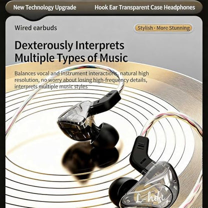 【2026 new Model】 HiFi in Ear Cool Earbuds - Professional Soundproofing Earplugs - Clear Sound, Low Bass, (USB-C) - color: Black, size: 1 Pack-USB-C