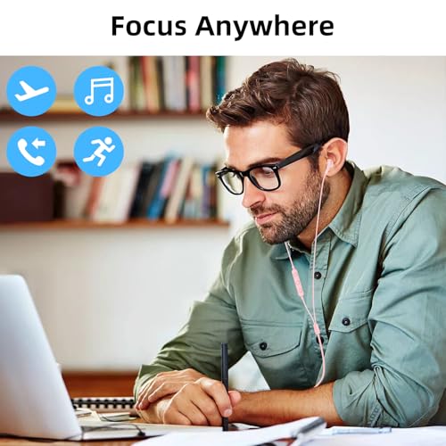 Wired Earbuds Headphones for Chromebook ThinkPad Laptops,3.5mm Plug | Noise Cancelling Ear Buds with Microphone,3,5mm Jack Earphones for Kindle Fire Tablet/Samsung A14 A15/Switch PC School - color: Pink