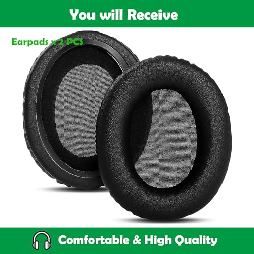 Premium Replacement Earpads Cushions Compatible with Philips PH805 TAPH805BK PH802 TAPH802BK H8506 TAH8506BK Headphones Ear Pads with Softer Protein Leather and Memory Foam