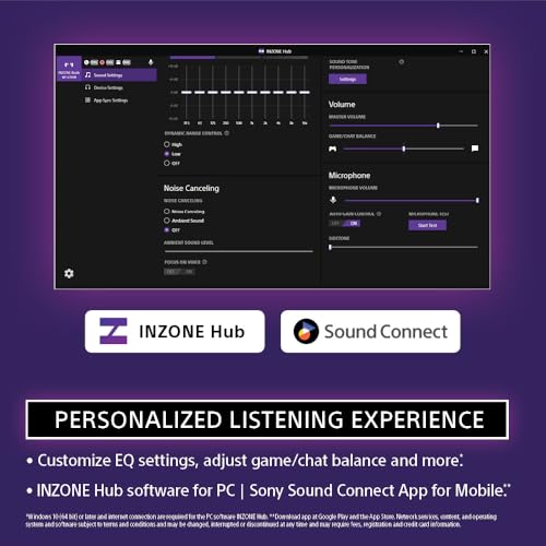 Sony INZONE Buds Wireless Noise Cancelling Gaming Earbuds, Glass Purple | Perfect for PlayStation® 5, PC/PS5/Switch/Mobile, 48Hr Battery with Case, Low Latency 2.4GHz USB-C Dongle, Truly Wireless