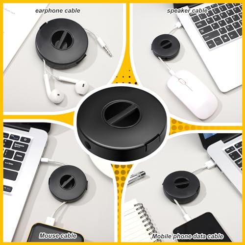 Copkim 9 Pcs Winder Retractable Charging Cord Winder