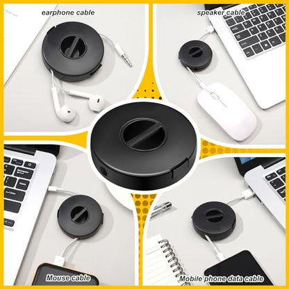 Copkim 9 Pcs Winder Retractable Charging Cord Winder