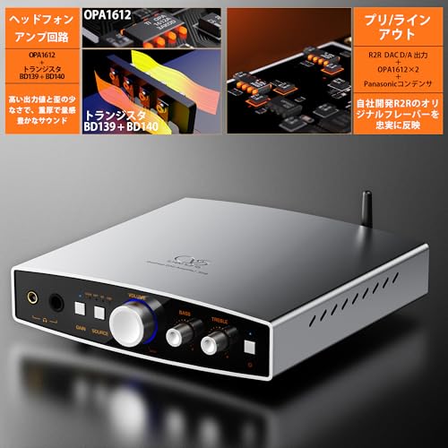 Shanling EH2 24 bit R2R DAC Bluetooth 5.2 LDAC Headphone Amplifier (Black) - color: Black, style: 24 bit R2R + Bluetooth 5.2 LDAC