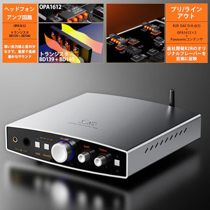 Shanling EH2 24 bit R2R DAC Bluetooth 5.2 LDAC Headphone Amplifier (Black) - color: Black, style: 24 bit R2R + Bluetooth 5.2 LDAC