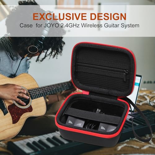 LTGEM EVA Hard Case for LEKATO, Xvive U2, Getaria, SWIFF, AKLOT Wireless Guitar Transmitter Receiver (Inside: 4.3 * 3.4 * 1.6 in) - size: For Universal Guitar Receiver
