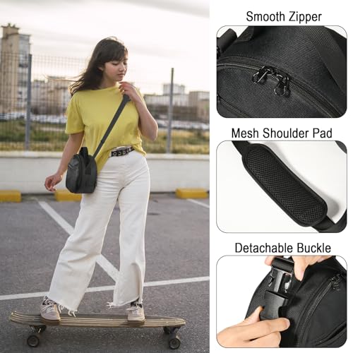 DJ Headphone Case with Adjustable Shoulder Strap Accessory Pocket Storage Bag for Headphone Headset
