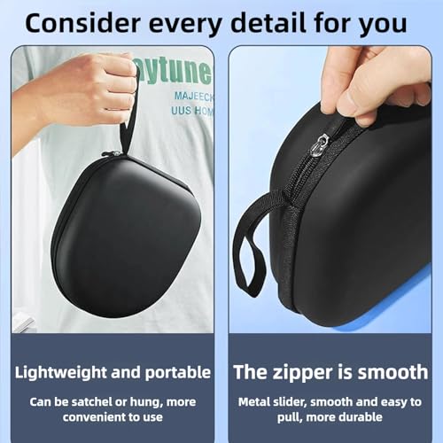 Hard Shell Large Carrying Headphones Case Headphone Headset Case Compatible with Most Models on The Market Universal Wireless On-Ear Headphones Black Box