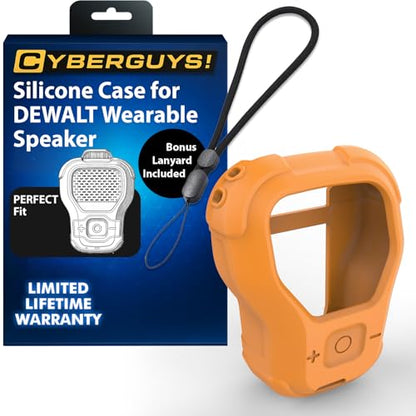 CYBERGUYS 2-Pack Silicone Case for DEWALT Speaker, Orange & Black