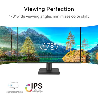 ASUS 24” (23.8-inch viewable) 1080P VA249HG Eye Care Monitor – IPS, Full HD, 99% sRGB, Frameless, 120Hz, Adaptive-Sync, 1ms, HDMI, VGA, Low Blue Light, Flicker Free, Wall Mountable, 3 yr Warranty - style: 24" 120Hz 99% sRGB
