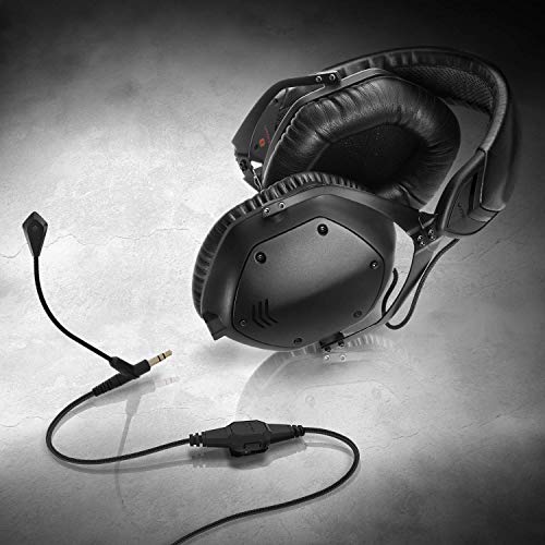 V-Moda BoomPro Microphone | for Gaming & Communication | Wired - 3.5 mm Jack | Flexible Boom | Clip-on Controller with Mute Button & Volume Wheel | Black - style: Boom Mic