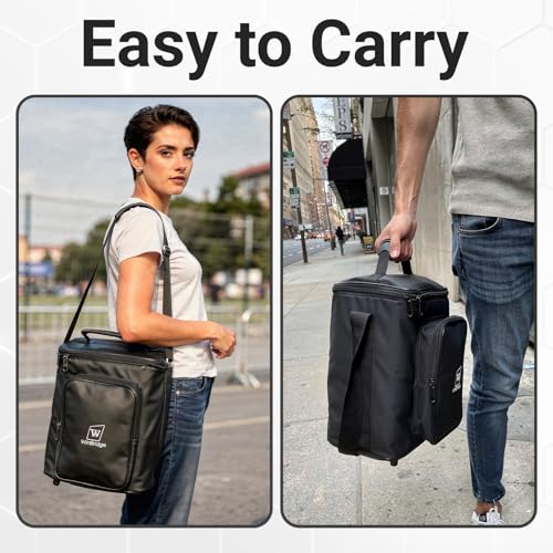 Carrying Case for S99 Voice Amplifier,Portable Speaker Microphone Combo Bag | Designed for S99 microphone speaker Set, this protective case offers padded protection, accessory storage and easy carrying.