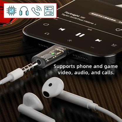 xiwai 2 Pack Type C USB-C to 3.5mm Audio AUX & 16bit 48kHz MIC Sound Card Adapter Compatible with Laptop Tablet Phone - style: USB-C to DAC 3.5MM 48khz