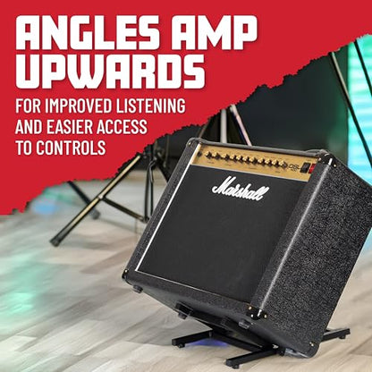 Gator Frameworks Low Profile Guitar Combo Amp Stand (GFWAGTRAMP100) | Adjustable Angle for Better Sound Projection Easy Access to Controls Fully Collapsible Design for Compact Storage - style: Low Profile Stand