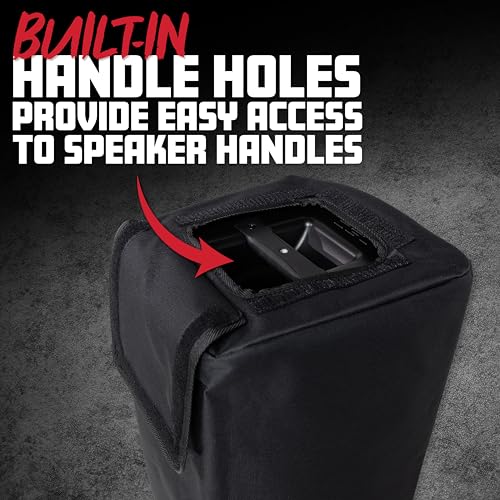 Gator Cases Protective Nylon Speaker Cover for Compact 8" Speaker Cabinets, Fits QSC K8, Yamaha DXR8 and more (GPA-CVR8) - size: 8" Speaker