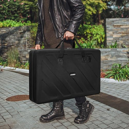 Lightweight Molded EVA Storage Case Fits for Pioneer DDJ RX2 RX3, 29.5 X 19.3 X 5.5 Inch Black - size: DDJ-RX2/RX3