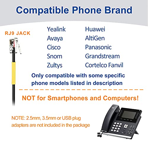 Wantek Phone Headset with Microphone Noise Cancelling, RJ9 Office Telephone Headsets Compatible with Yealink T20P T21P T26P T23G T46G T48G T42S T46S Avaya 1608 9608 9611 Grandstream Panasonic Snom - color: Grey