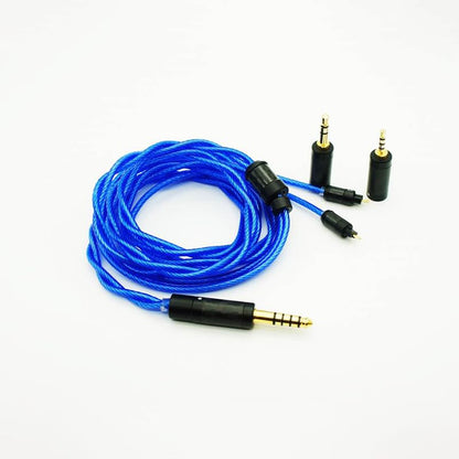 ISN Audio C2 2 Shares 72 Cores 6N+ OCC HiFi Audiophile Earphone Replacement Cable IEM Upgrade Cable with 3-in-1 Detachable Gold-Plated Plugs (MMCX) - size: MMCX