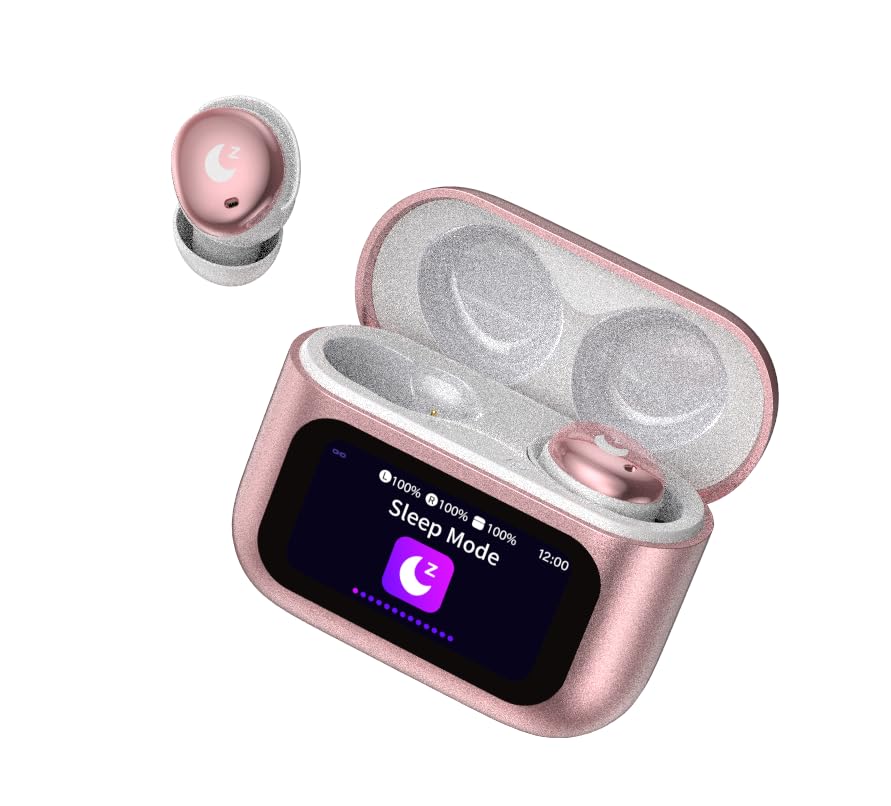 VEKJ Sleep Earbuds Bluetooth Earphones Rose Gold