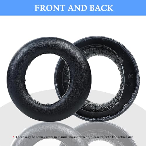 Adhiper Replacement Ear Pads for Sony PlayStation 5 Pulse PS5 3D Headset,PS5 Protein Leather Ear Cushions,Securely Memory Foam Headset Earpads(Black - color: Black