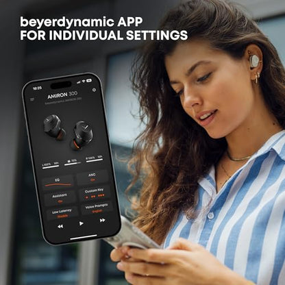 beyerdynamic Amiron 300 True Wireless ANC Earbuds, Bluetooth 5.3, Black - color: Black